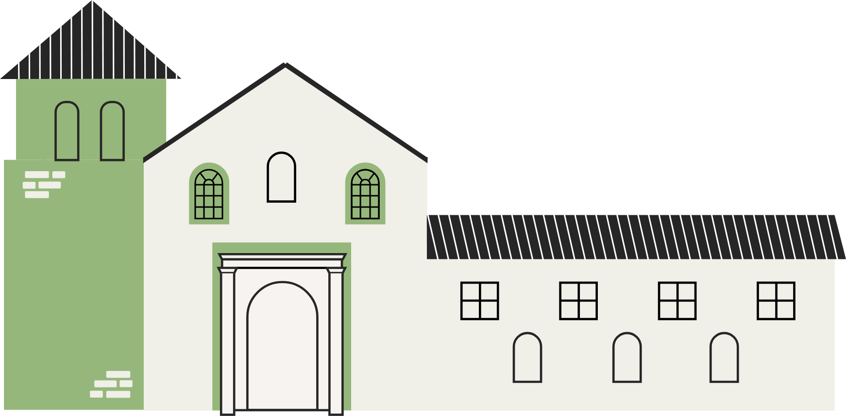 Illustration of Plaza Mayor in Villa de Leyva