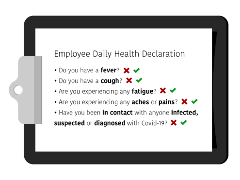 Employee Health Declaration Template