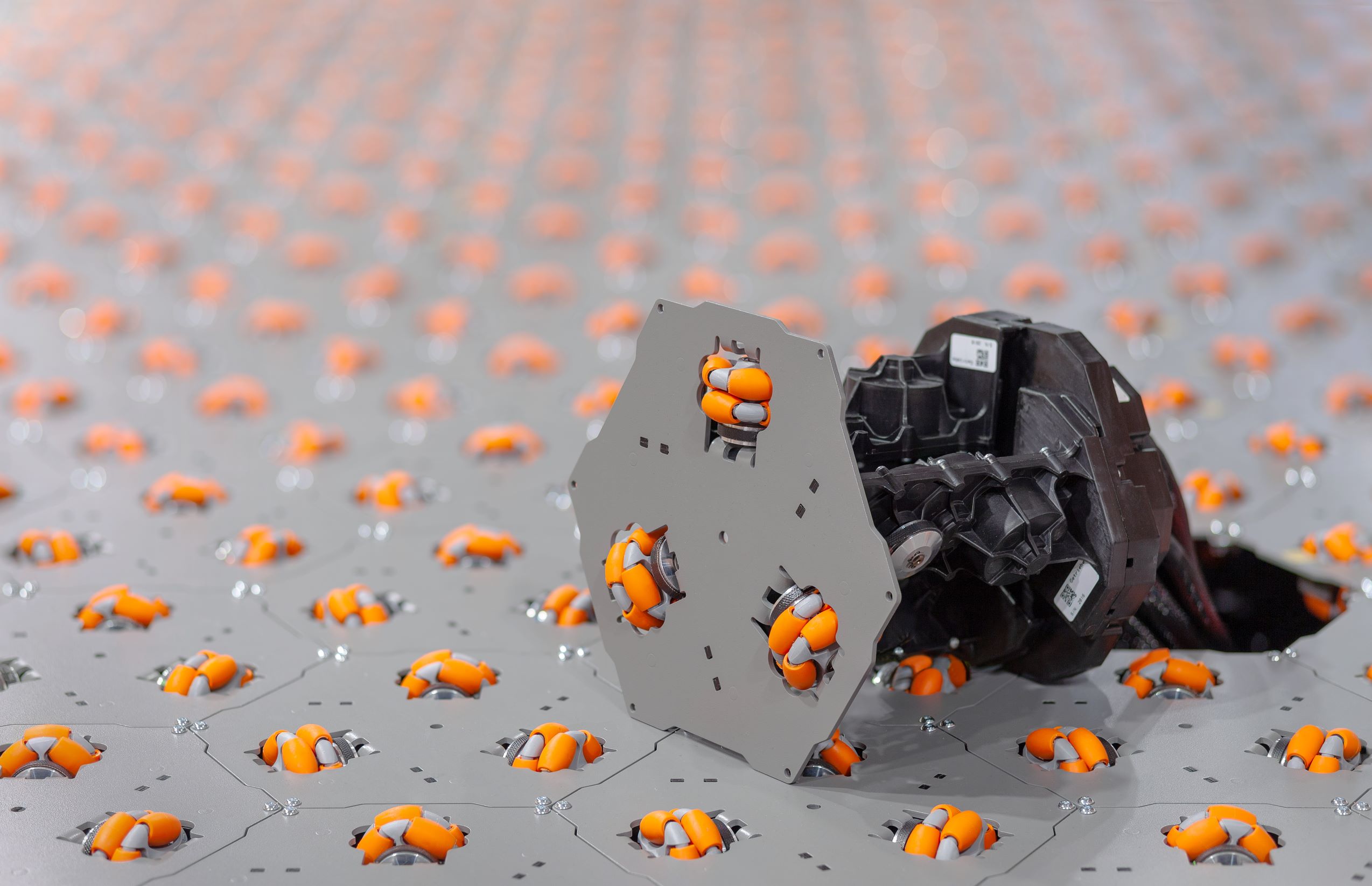 Rendering des modularen Fördersystems von cellumation
