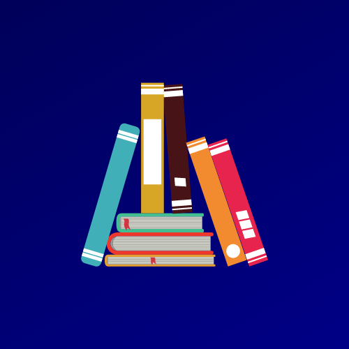 Books stacked up against each other to represent learning.