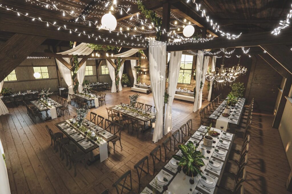 Lễ cưới được bài trí theo phong cách Rustic Wedding