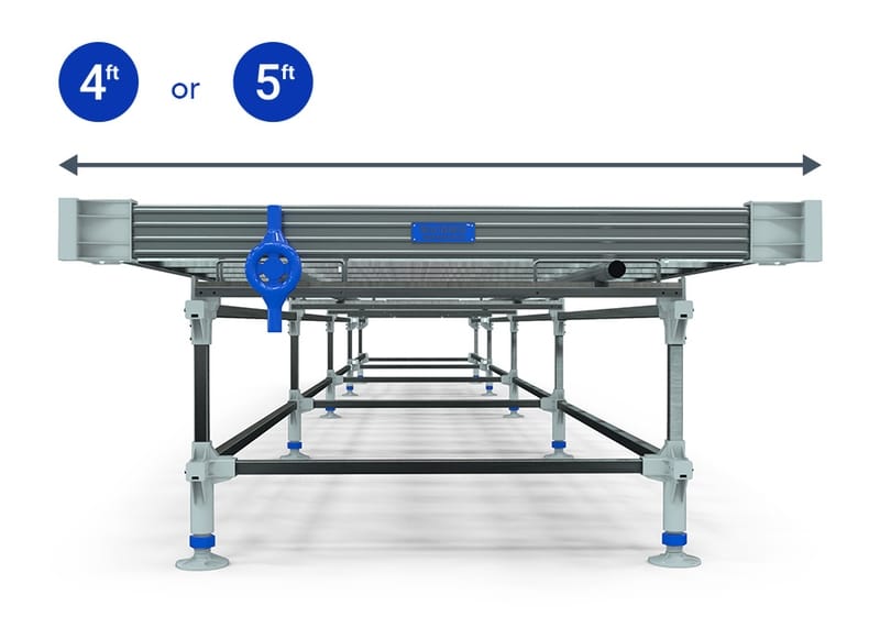 Rolling Benches for Commercial Growers Wachsen Pro