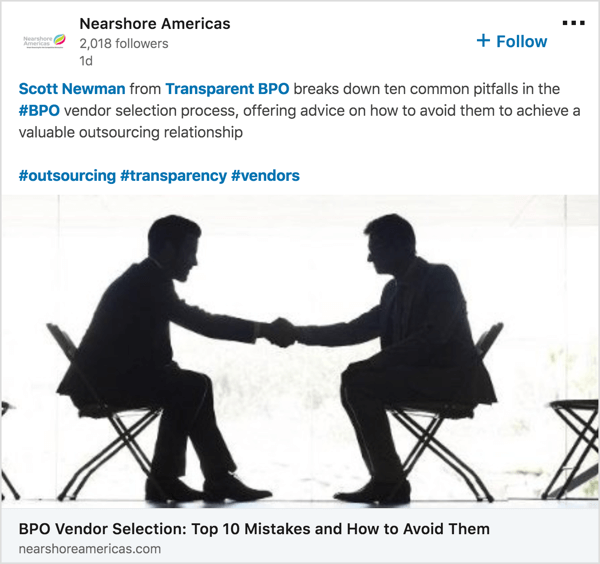 linkedin hashtags