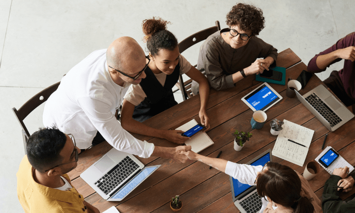 meeting about marketing strategy
