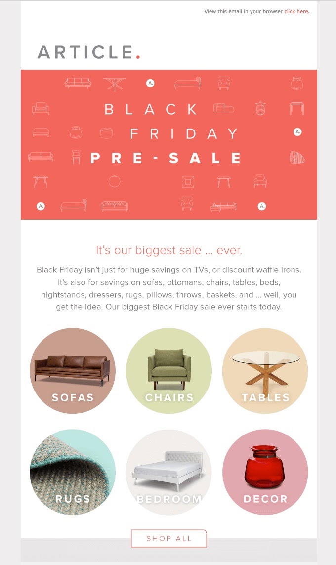 black friday pre sale