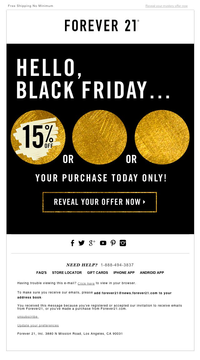 forever 21 email