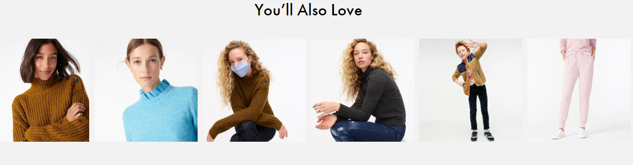 J. Crew's "you'll also love"