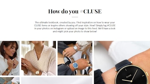 User-generated customer review example