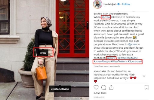Influencer-based customer review