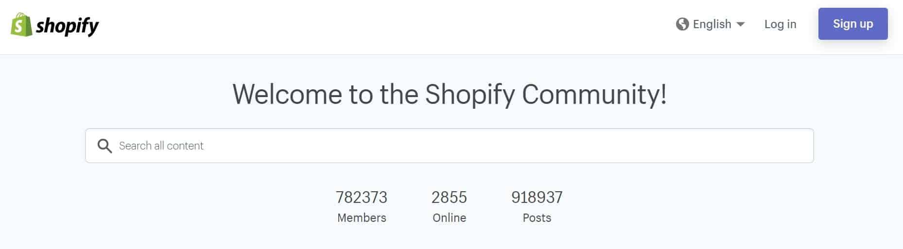 Shopify community