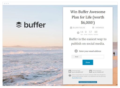 how to grow your email list through contests and giveaway