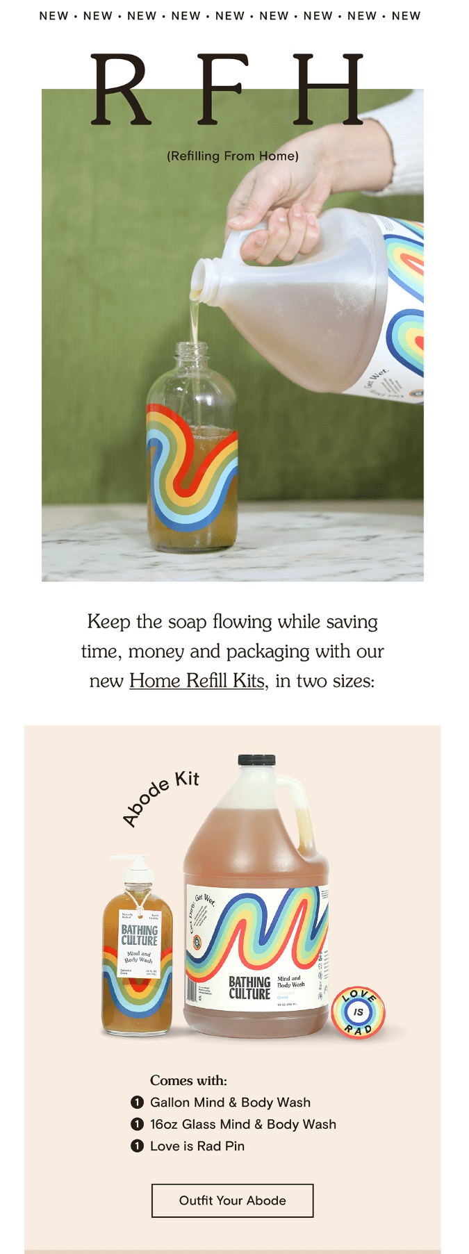 email example from bathing culture