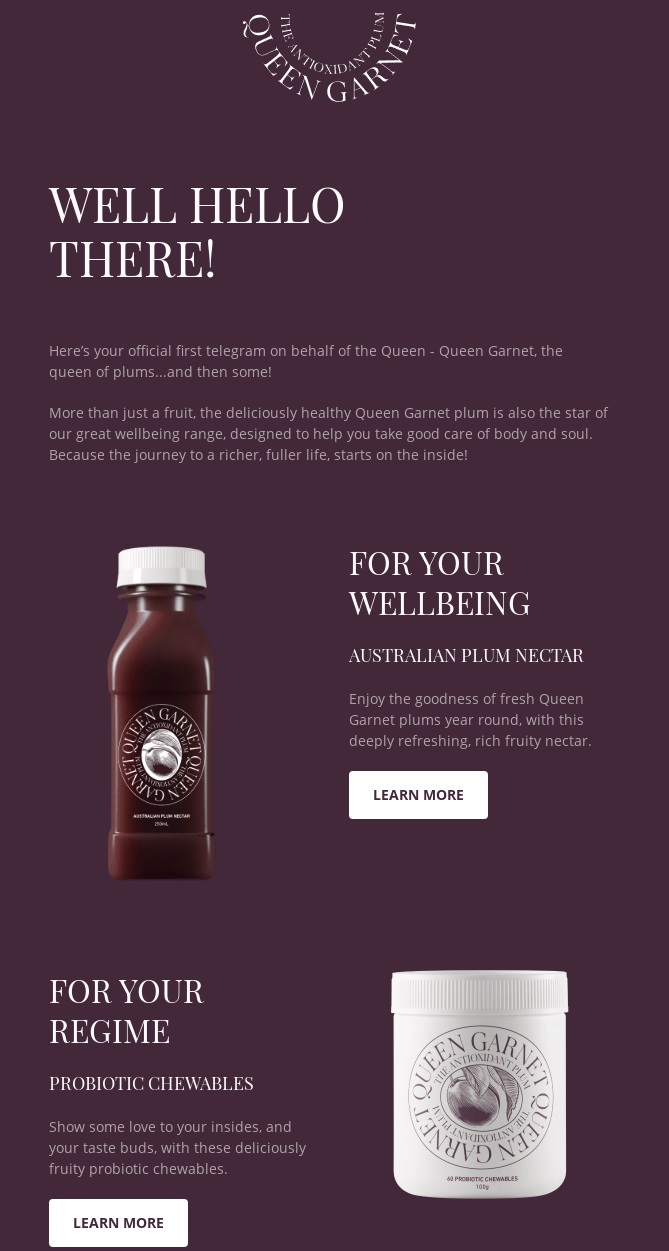 Example of generating revenue with eCommerce welcome emails