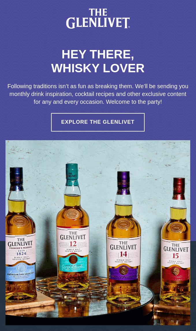 Example of good quality welcome email