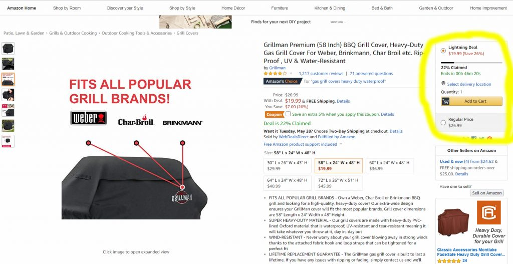 amazon's lightning deal