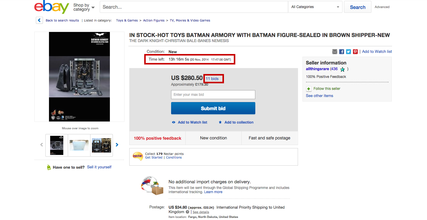 ebay - scarcity marketing