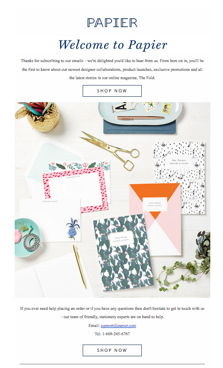 example of reply option in welcome emails