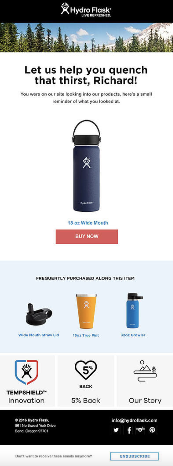 hydro flask email sequence