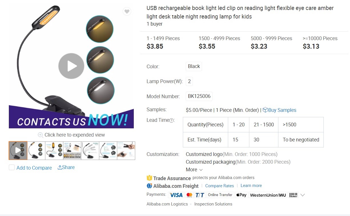 Example of second-degree price discrimination