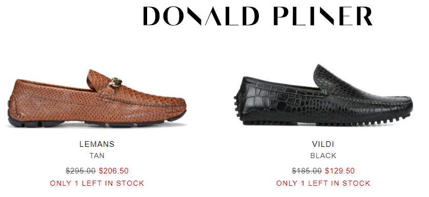 Example of scarcity in the psychological pricing model