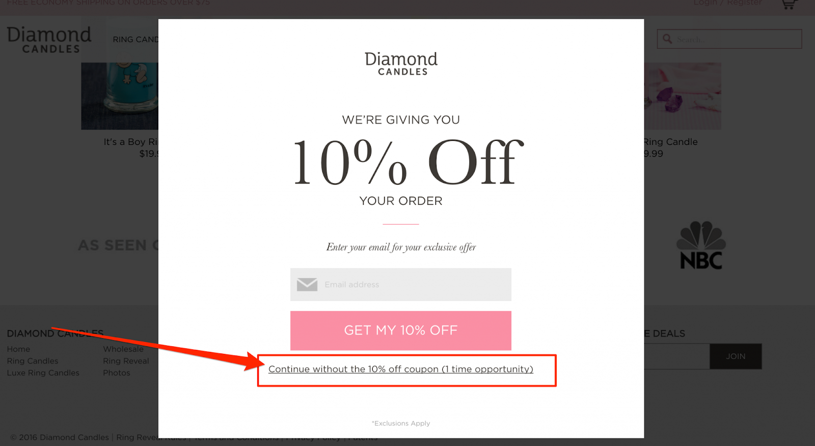 example of good CTA button