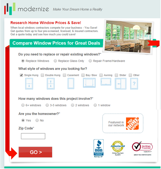 Modernize example of smarter lead generation forms