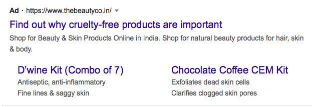 example of google ad