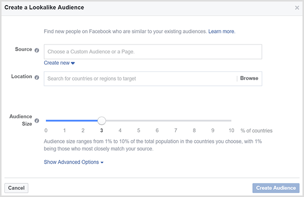facebook lookalike audience