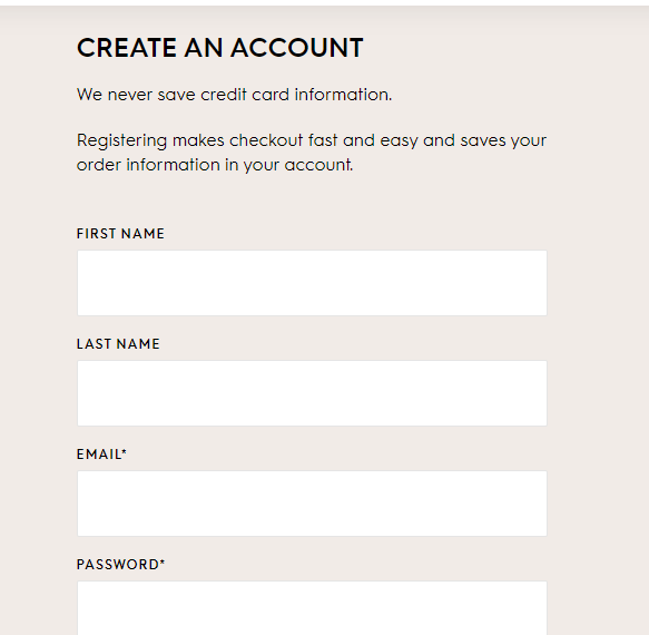 example of form alignment to improve conversions