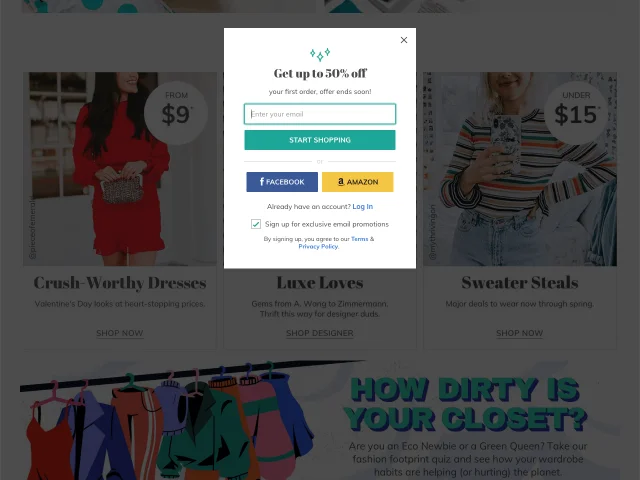 Example of using limited period offers to convert window shoppers
