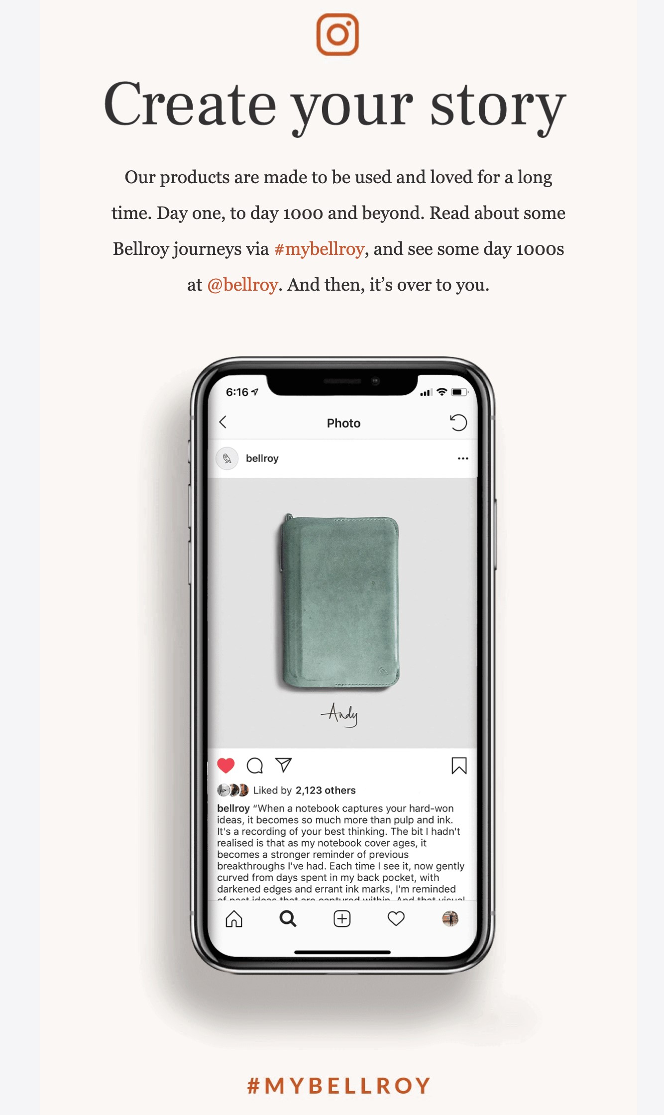 Bellroy drip email campaign 2