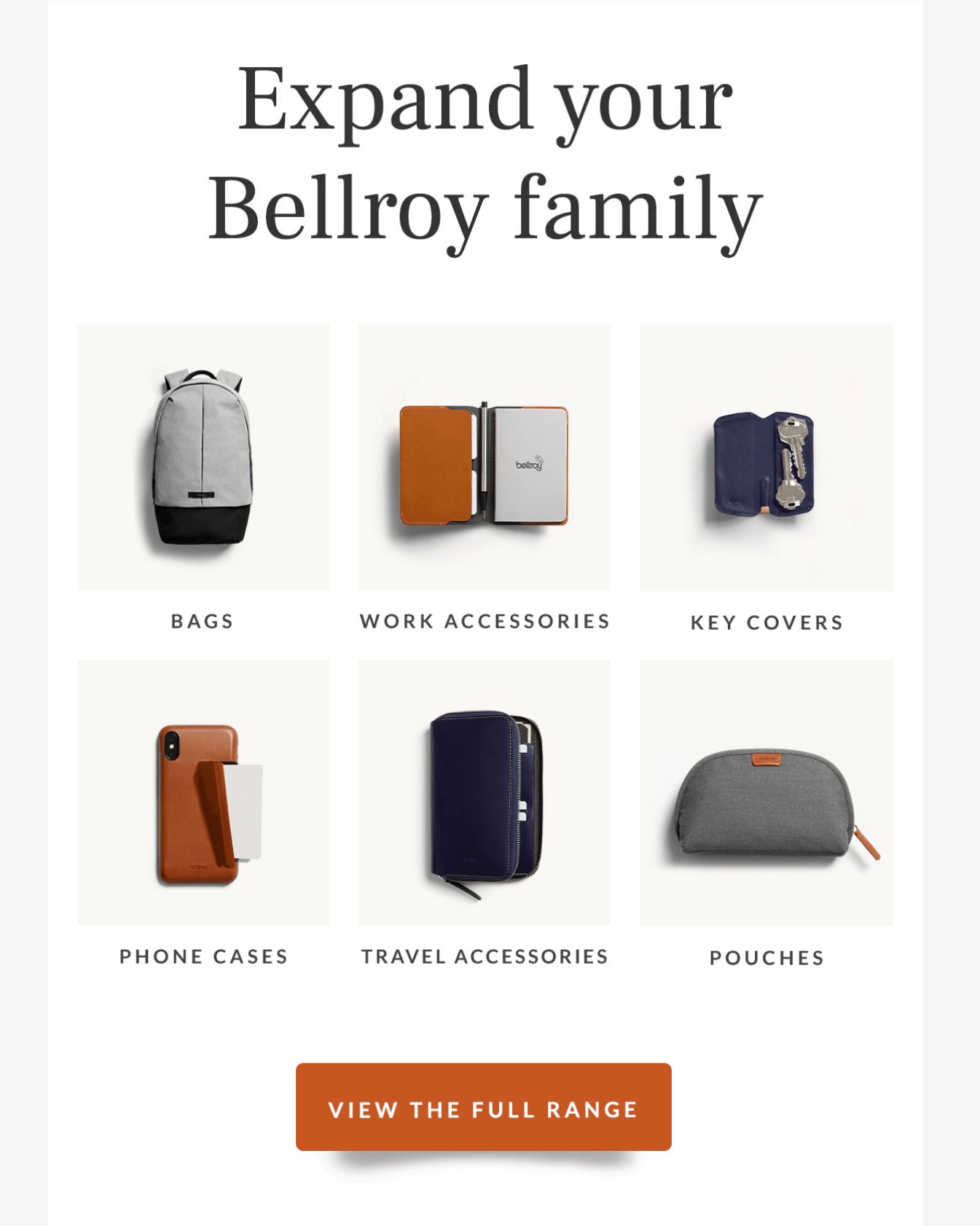 Bellroy drip email campaign 3
