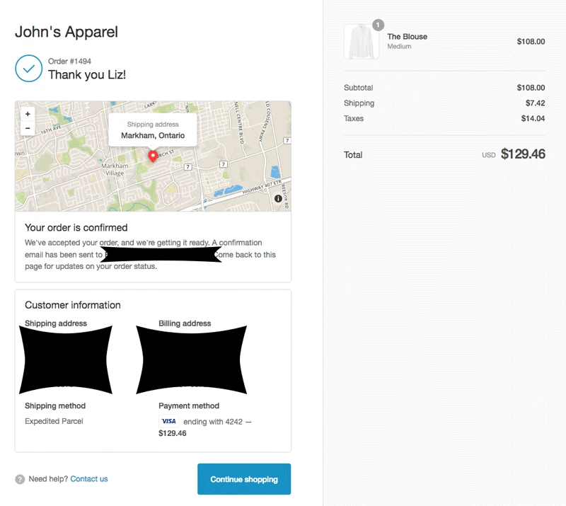 best ecommerce thank you pages