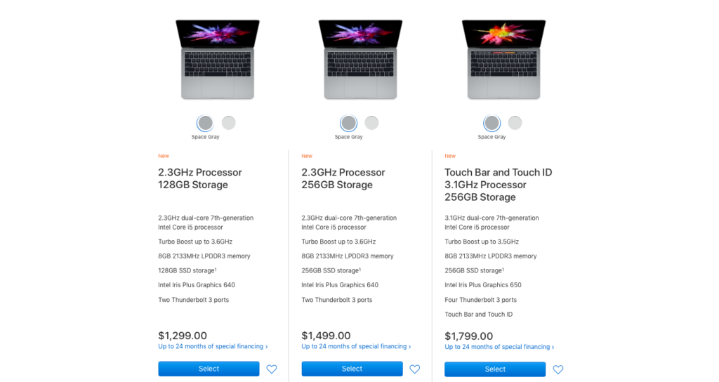 Apple uses psychological pricing