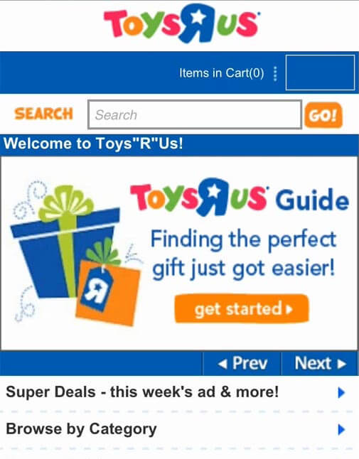 Example of readable instructions below carousels by ToysRUs