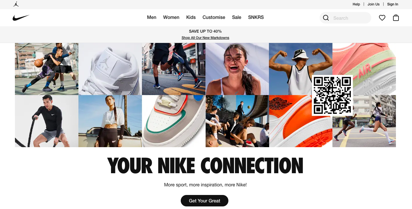 Example of using homepage for social proof as an alternative to carousel banners