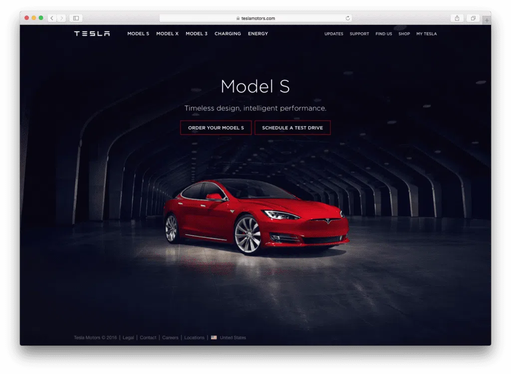 Example of showcasing products on homepage instead of carousel banners
