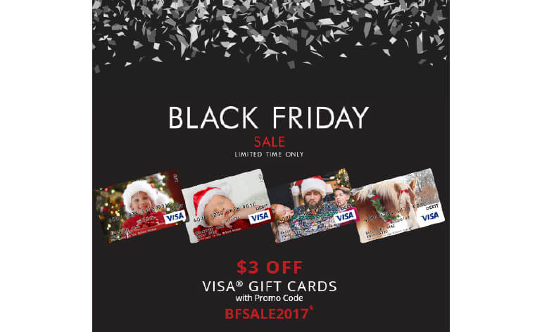 Example of gift card discounts by Visa for Black Friday