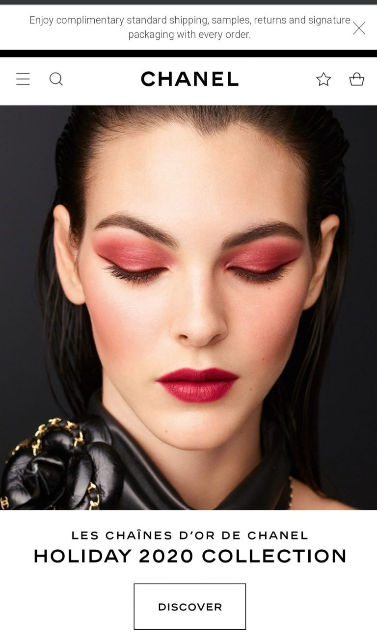 Example of a special collection for Black Friday by Chanel