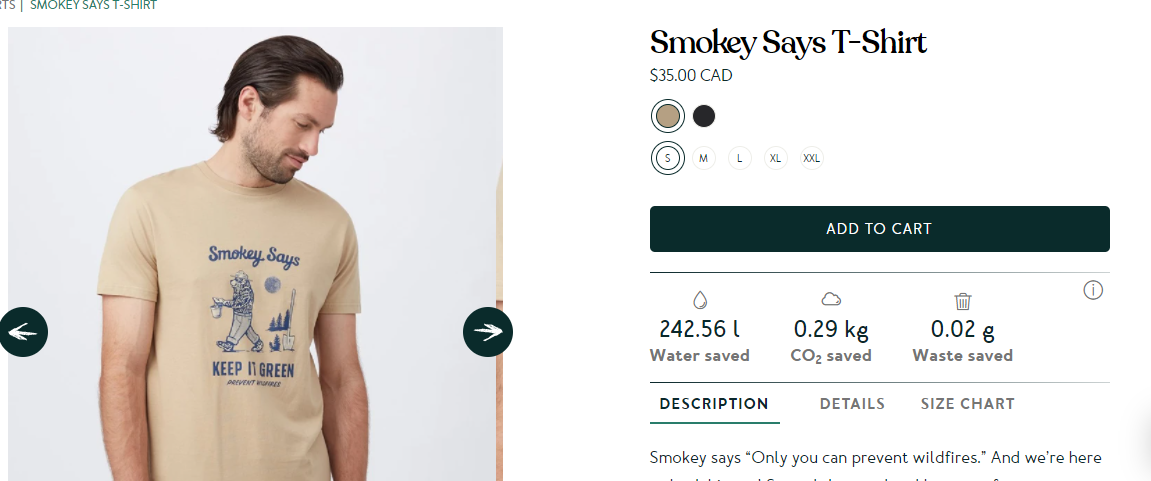 Example of optimizing navigation to improve product page UX