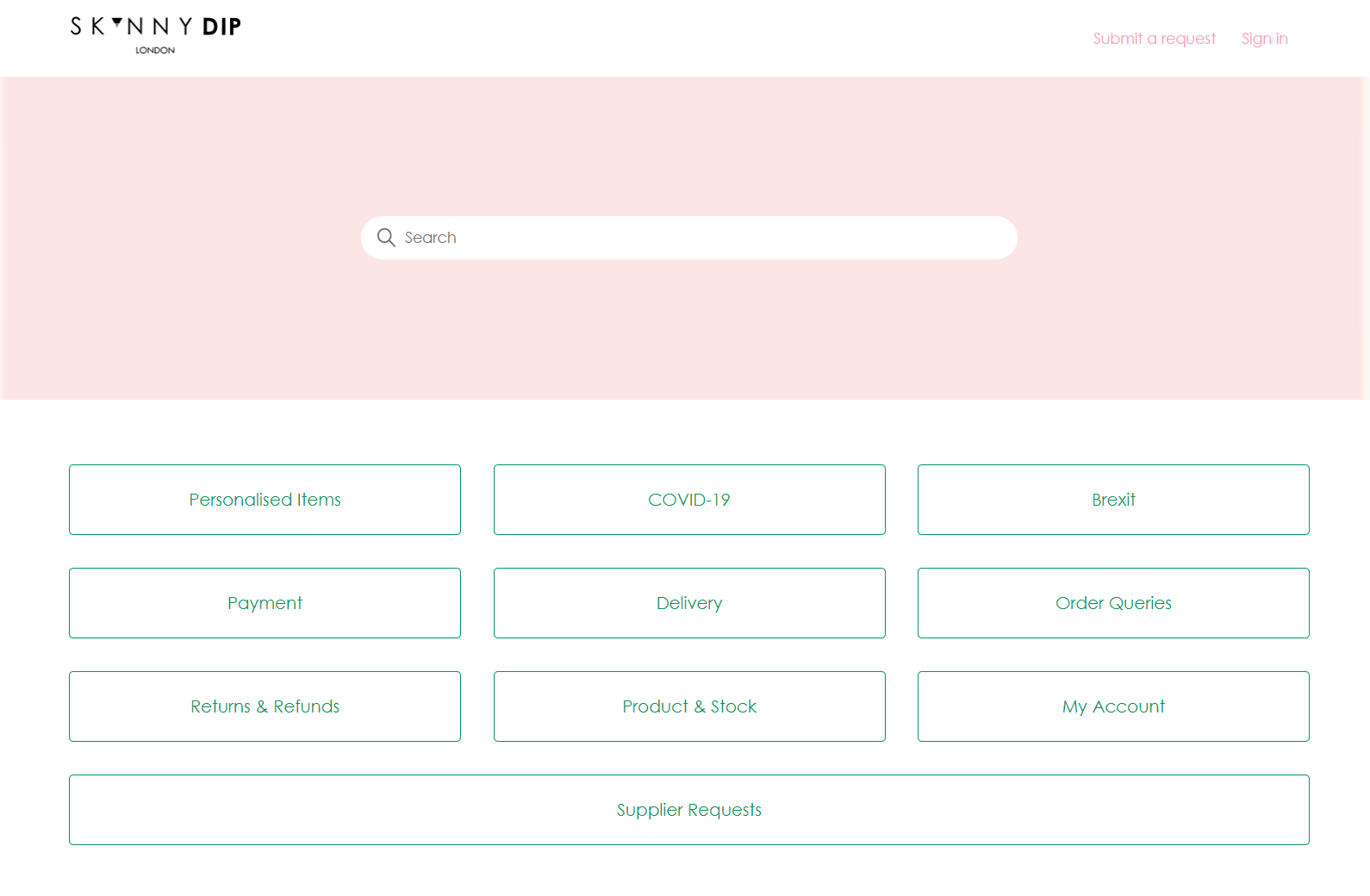 how to display products by Skinny Dip