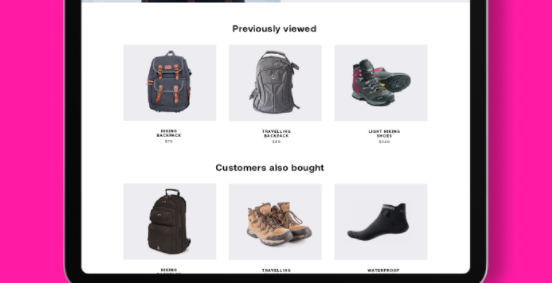Example of behavioral targeting through peer recommendations