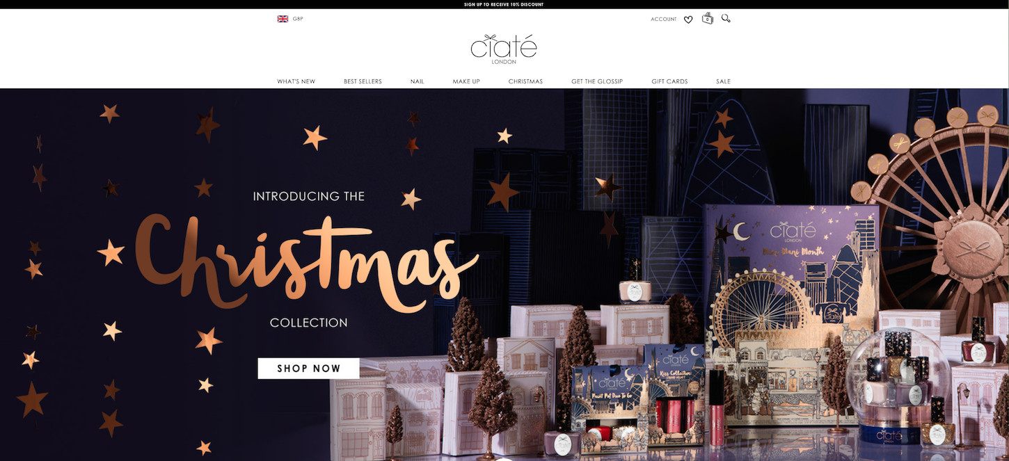 Example of behavioral targeting with holiday season marketing