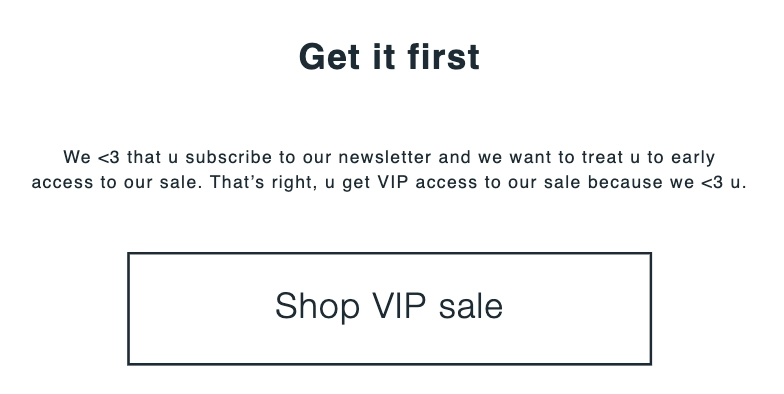 VIP Sale by Monki