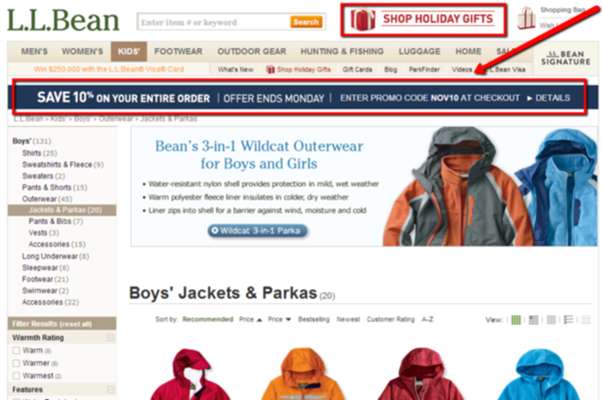 example of urgency in online sales promotions