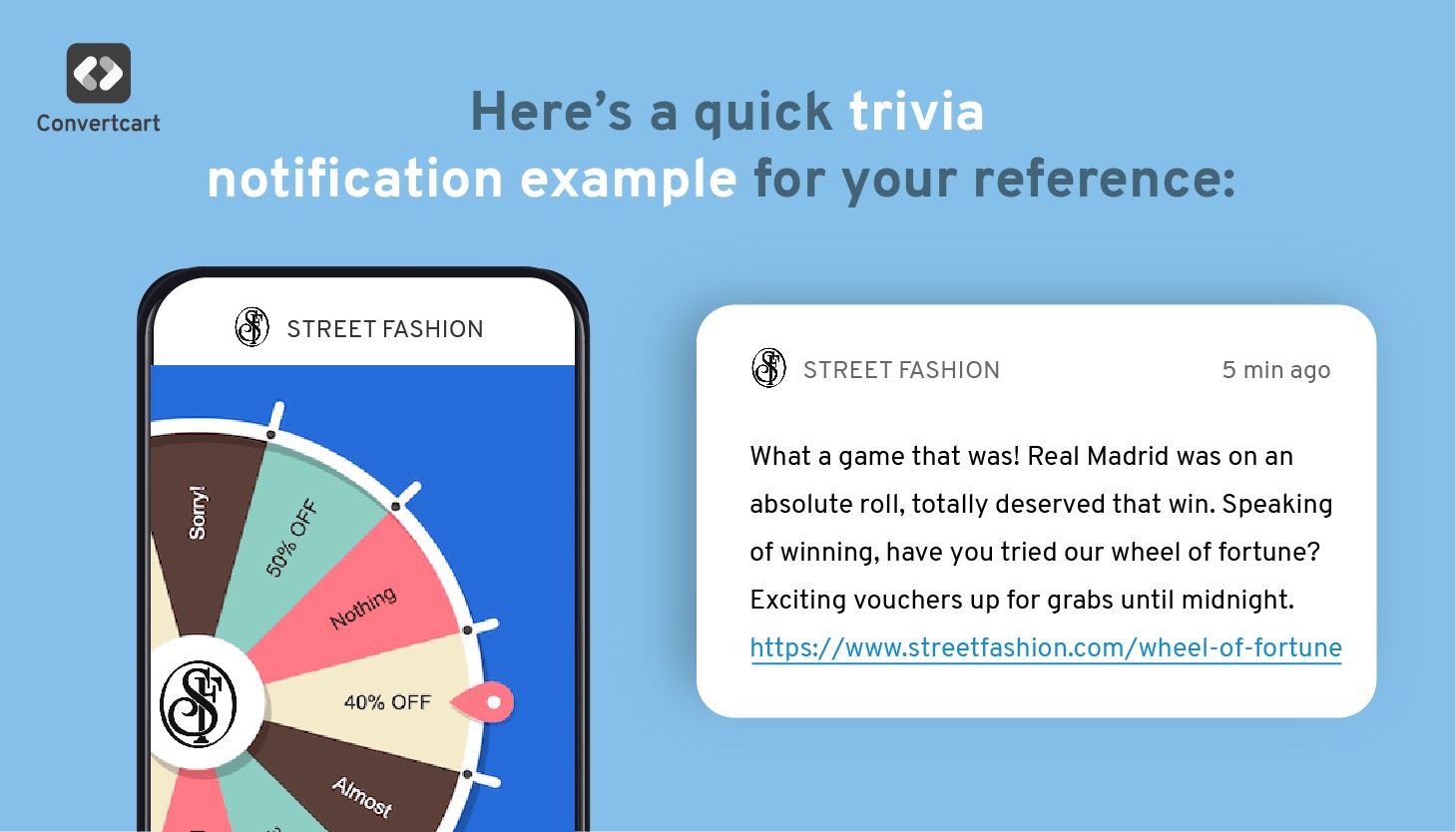 Trivia notification example
