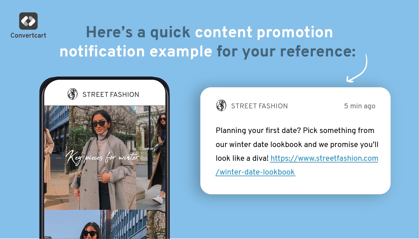 Content promotion notification example
