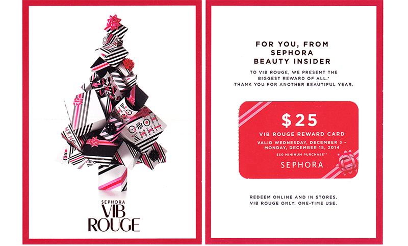 Example of Christmas loyalty program