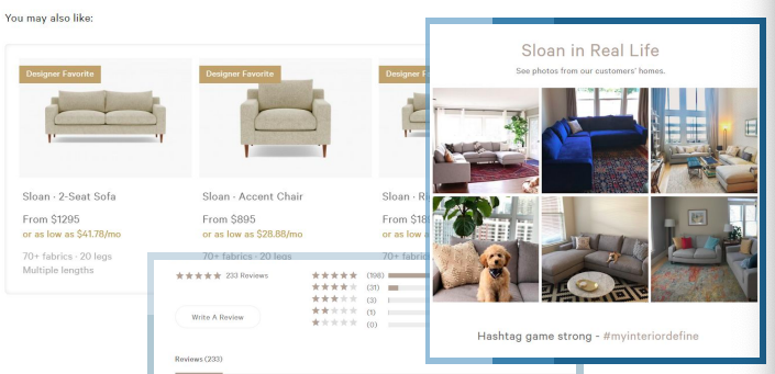 Example of user generated photos