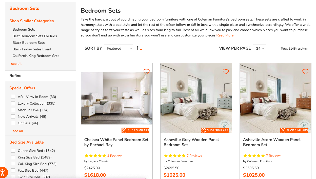 Example of visual search navigation 2